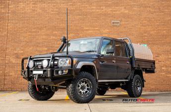 TOYOTA LANDCRUSIER ROCKSTAR XD 3 MATTE BLACK MACHINED
